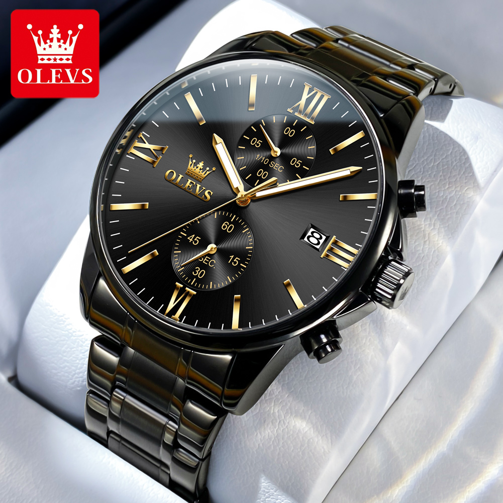 OLEVS 2886 남성용 클래식 블랙 쿼츠 시계 우아 - Luxury Watch Investment 리뷰 및 가격