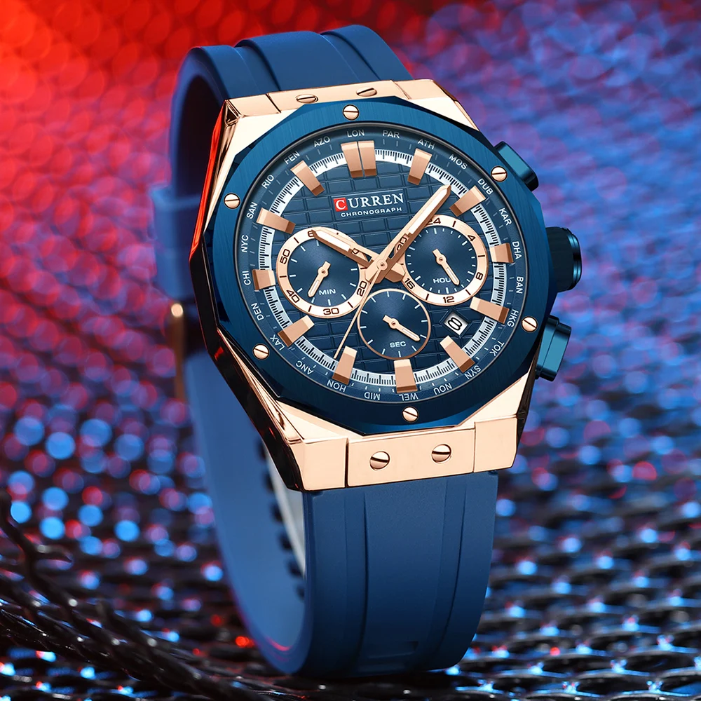 CURREN 럭셔리 브랜드 하이 퀄리티 크로노그래프 야 - Luxury Watch Maker 리뷰 및 가격
