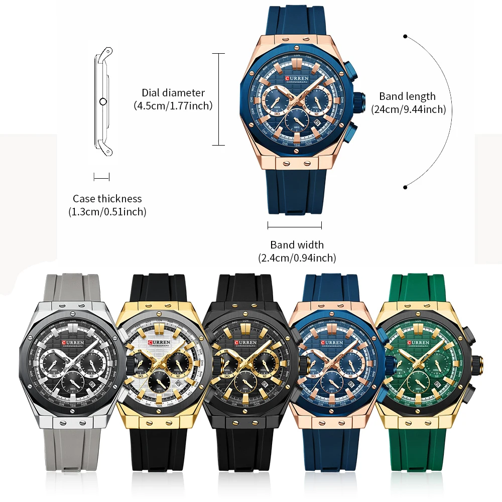 CURREN 럭셔리 브랜드 하이 퀄리티 크로노그래프 야 - Luxury Watch Maker 리뷰 및 가격