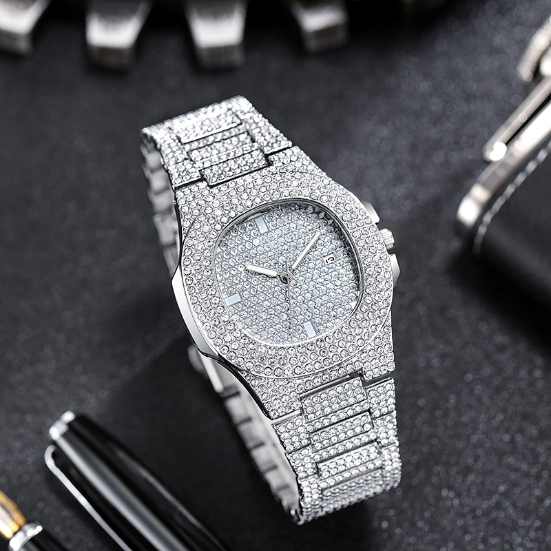 남녀공용 뉴 패션 아이스 아웃 시계, 럭셔리 다이아몬드 - Luxury Watch Iceberg 리뷰 및 가격