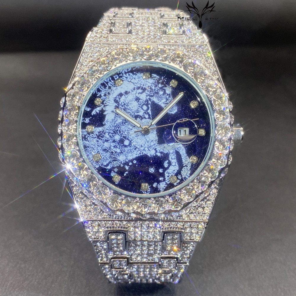 2026 힙합 남성용 쿼츠 시계 MISSFOX 오토매틱 - Luxury Watch Iceberg 리뷰 및 가격