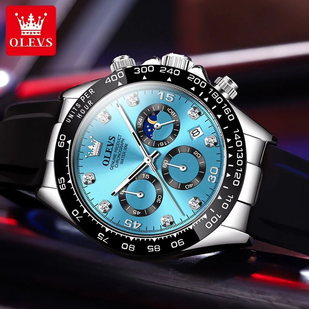 OLEVS 2875 남성용 시계, 크로노그래프, 24시 - Luxury Watch Magazine 리뷰 및 가격